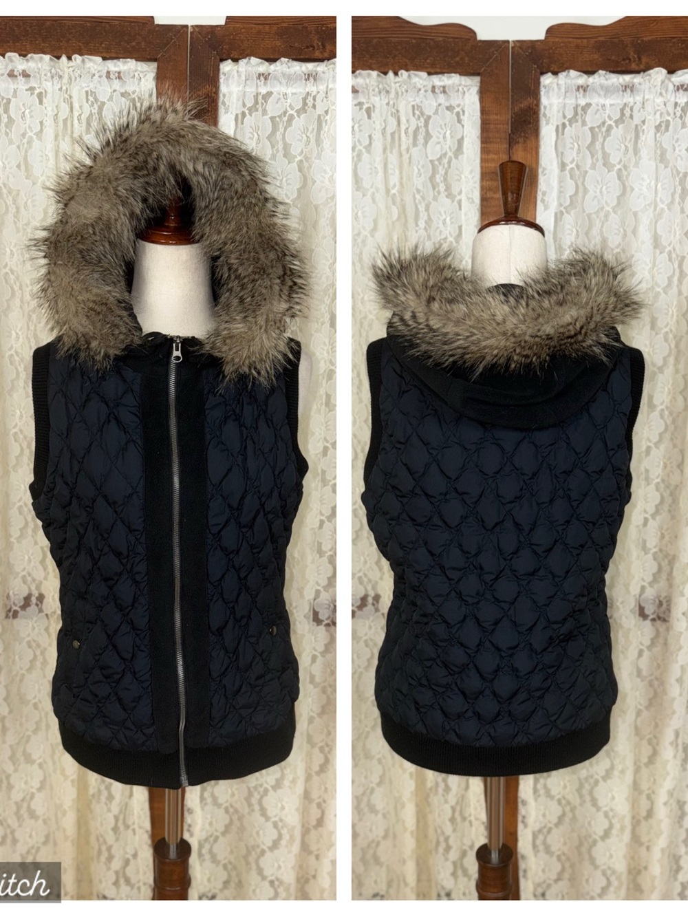 Nice Eddie Bauer Quilted Goose Down Vest